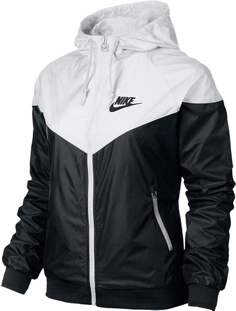 nike jacke damen windrunner schwarz weiß|nike windrunner jacket women's.